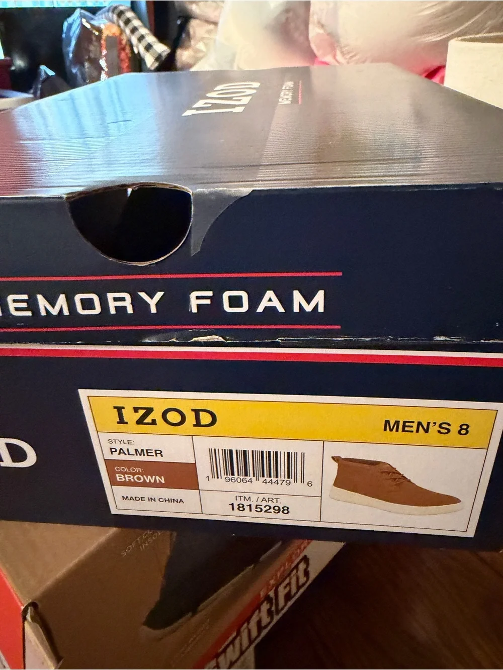 Izod Brown Chukka Boots with White Sole